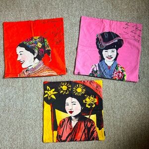 3 Indochina Pillowcases